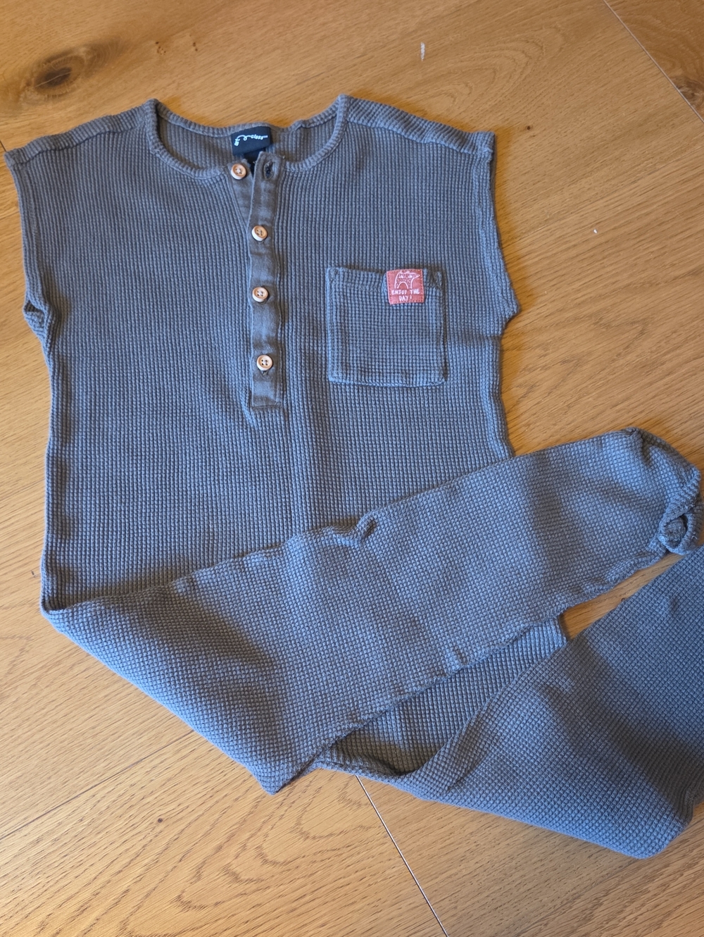 Olive Green Romper, 4T